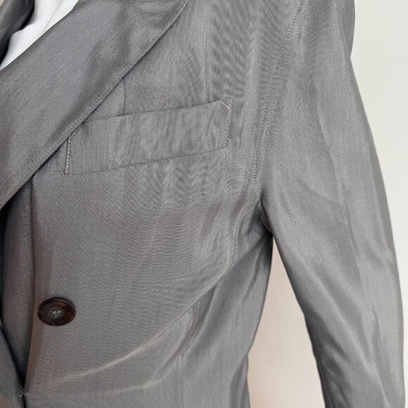 Jean Paul Gaultier Grey Double Breasted Longline Blazer S/M - Picture 5 of 8